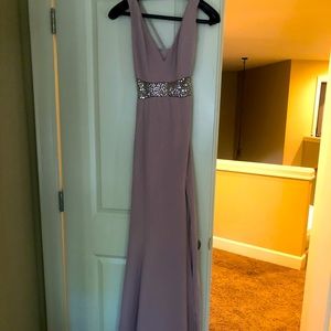 Mauve mermaid formal dress